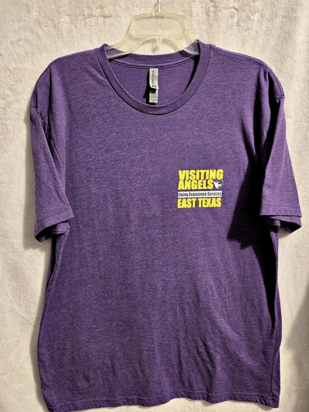 Visiting Angels Purple Graphic Tee Size XL
